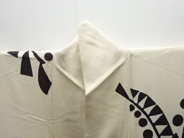  大正ロマン　抽象草花模様着物